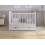 (White) Levi Cot Bed 120x60cm with drawer and Microfiber Quilted mattress 4