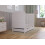(White) Levi Cot Bed 120x60cm with drawer and Microfiber Quilted mattress 5