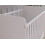 (White) Levi Cot Bed 120x60cm with drawer and Microfiber Quilted mattress 7