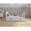 (White) Levi Cot Bed 120x60cm with drawer and Microfiber Quilted mattress 9