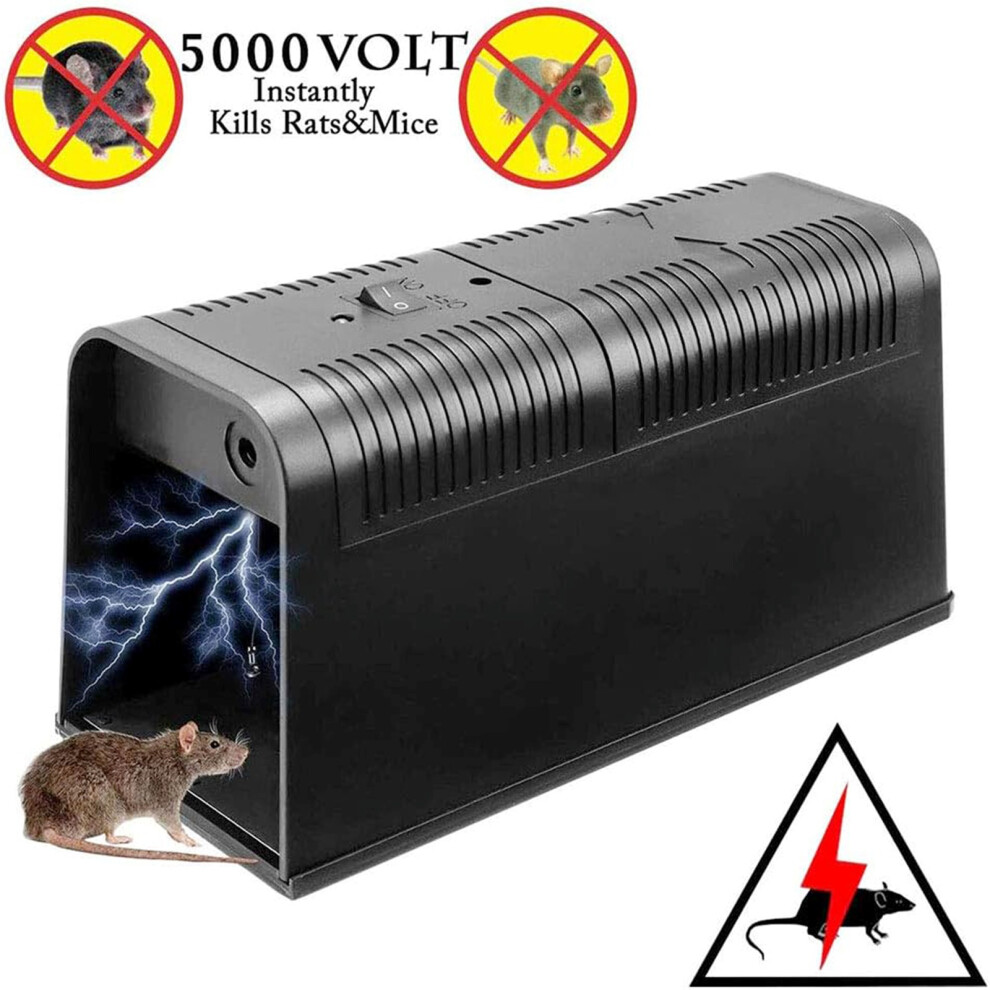 Electronic Mouse Trap Mice Rat Killer Electric Shock Rodent Zapper