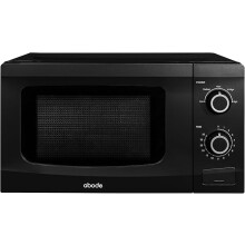20L Manual Microwave Black 700W with 5 Power Levels & Timer, Button & Dial Control, Defrost Function, AMM2001B
