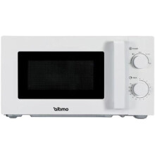 700W 20L White Microwave Oven, 5 Cooking Power Levels, Quick Defrost Function, Manual Kitchen Timer MMW701W