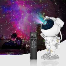 Astronaut Galaxy Projector Starry Sky Night Light, Astronaut Star Projector With Nebula, Timer And Remote Control, Starry Lamp For Bedroom And Ceiling