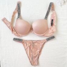 (75C, Glossy follows6) Sexy Lingerie Comfort Women Set Push Up Bra Victoria's Secret Lingerie Set Female 2 Piece Underwear