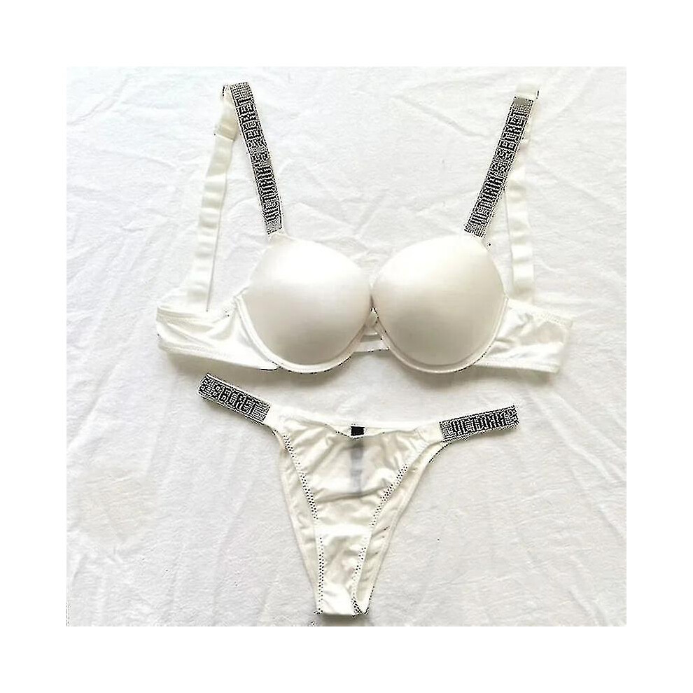 (75B, Glossy follows7) Sexy Lingerie Comfort Women Set Push Up Bra Victoria's Secret Lingerie Set Female 2 Piece Underwear-image-OPC-PFTPV5J-NEW