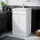 NES Home Nes Home White 500mm PVC Freestanding Bathroom Basin Vanity Unit 1