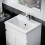 NES Home Nes Home White 500mm PVC Freestanding Bathroom Basin Vanity Unit 4