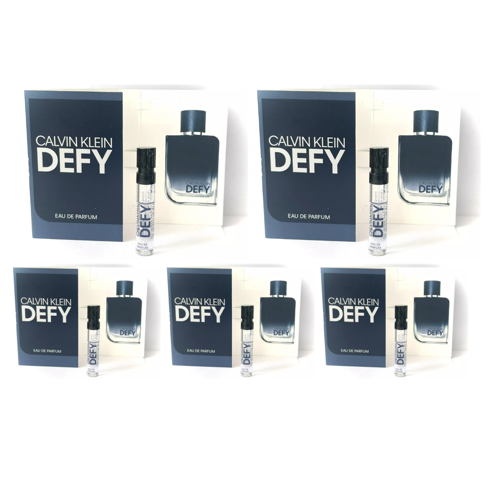 5 x 1.2ml CALVIN KLEIN DEFY CK Eau de Parfum Spray Vials Samples Mini