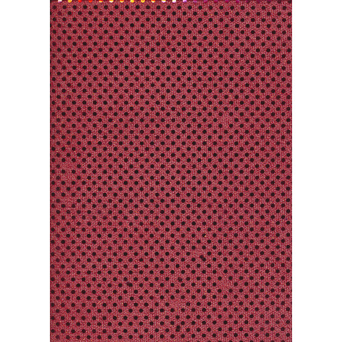 (Red, Sample) 4mm Round Hologram Sequin On Mesh Dress Fabric
