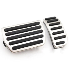 (AT) Car Styling Stainless Steel No Drill Fuel Accelerator Brake Pedal For Volvo S60 S60l S80 S80l V60 Xc60 Xc70 V70 Auto Accessories