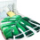 (white, 100*150CM) Leaf Blanket Green Plant Throw Blankets 2