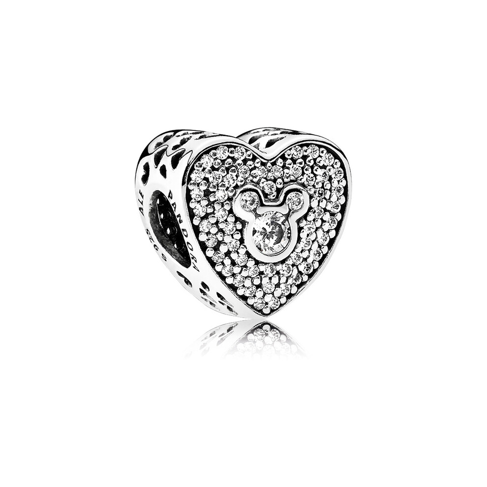 Pandora Disney Mickey & Minnie Sparkling Heart Charm 792049CZ