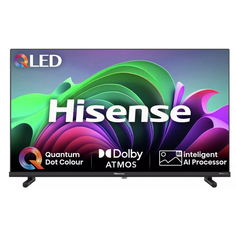 Hisense Smart TV Full HD 32E5NQTUK 32" Ultra HD HDR QLED Freeview TV Black