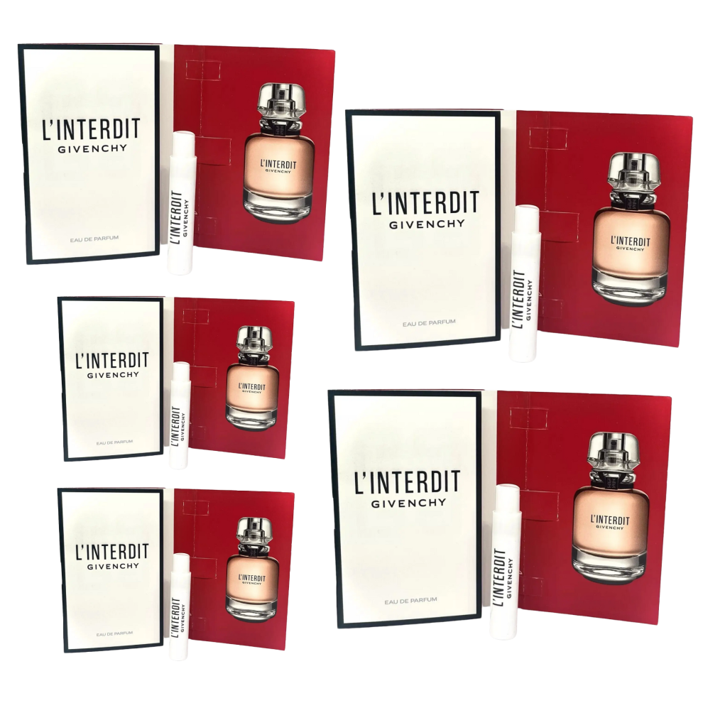 5 x 1ml GIVENCHY L'INTERDIT  Eau de Parfum Spray  Vials Samples Mini