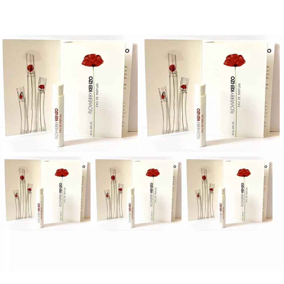 Flower By Kenzo 5 X 1Ml Kenzo Flower Eau De Parfum Spray Vials Samples Mini