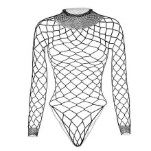 New Fashion Female Fishnet Bodysuit Underwear Hollow Big Hole One-piece Net Clothes Lingerie Sexy Women Tops