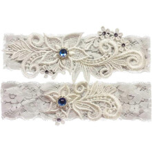 Wedding Bridal Lace Garter Set Keepsake Toss Tradition Vintage