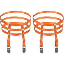 2 Picec Leg Garters for Women's Thigh Garter Belt Harness Body Elastic Adjustable Stocking