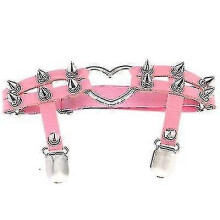 Ladies Heart Rivet Garter Belt, Thigh Suspender, Elastic Leg Chain