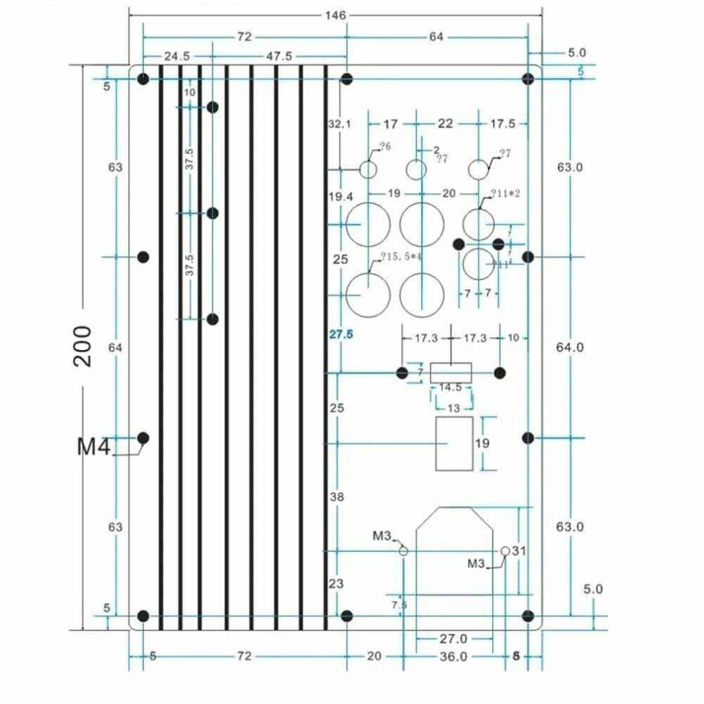 (WITHOUT POWER CABLE) 110v~220v 100w 200w Heavy Subwoofer Digital Power Amplifier Board Active Power Amplifier Board Pure Bass 4ohm 8ohm Diy Speaker