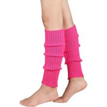 Womens Fashion Leg Warmers Adult Junior 80s Ribbed Knitted Long Socks for Party Sports Casual Socks