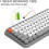 Wireless Bluetooth Keyboard Portable Mini 84-Key Typewriter Keyboard Compatible with Android, Ipad, Perfer for Home and Office Keyboards 8