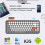 Wireless Bluetooth Keyboard Portable Mini 84-Key Typewriter Keyboard Compatible with Android, Ipad, Perfer for Home and Office Keyboards 3