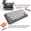 Wireless Bluetooth Keyboard Portable Mini 84-Key Typewriter Keyboard Compatible with Android, Ipad, Perfer for Home and Office Keyboards 5
