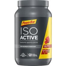 Powerbar Isoactive Red Fruit Isotonic Sports Drink 1320g - 5 Electrolytes + C2MAX Dual Source Carb Mix, Vegetarian, No artificial flavors