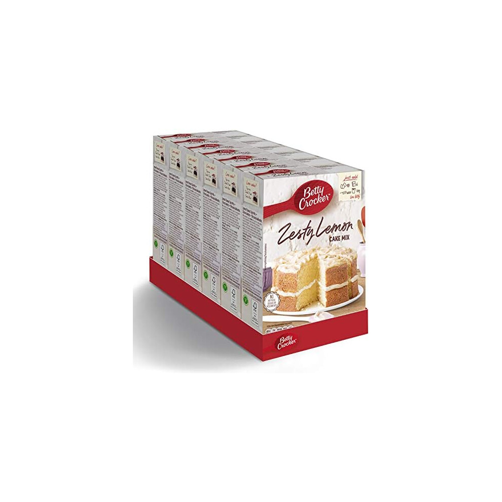 Betty Crocker Zesty Lemon Cake Mix 425G (Pack Of 6)