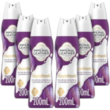 Imperial Leather Foamburst Relaxing Shower Gel, Plum Blossom & Cashmere Musk Body Wash, Luxurious Foam Lather, Gentle Skin Care Pack of 6 x 200ml