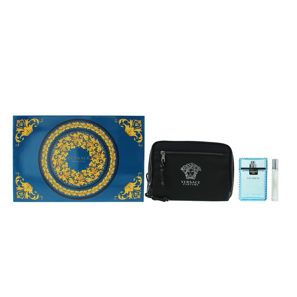 Versace Man Fraiche 3 Piece Eau De Toilette 100ml Gift Set