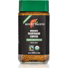 Mount Hagen Instant Decaf Organic Fairtrade Coffee - 3.53oz