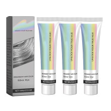 2-in-1-Silber-Haarfarbe mit nat¹rlichem Essence-Extrakt, Silber-Metallic-Haarfarbe, Silbergraue nat¹rliche Haarf?rbecreme