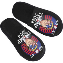 Trump 2024 Hausschuhe Damen Slides Unisex Warme Hausschuhe