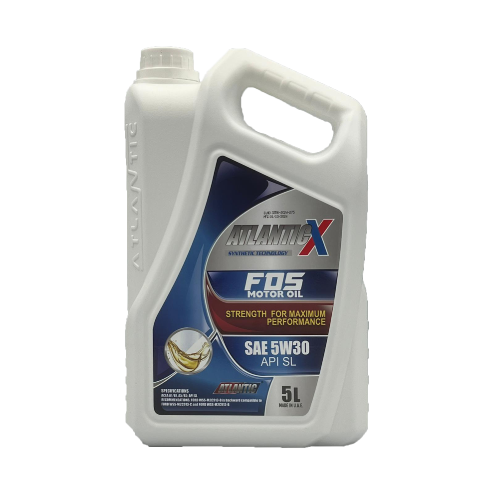 Atlantic 5w-30 Fully Synthetic Engine Oil ACEA A1/B1 A5/B5, API SL 5L