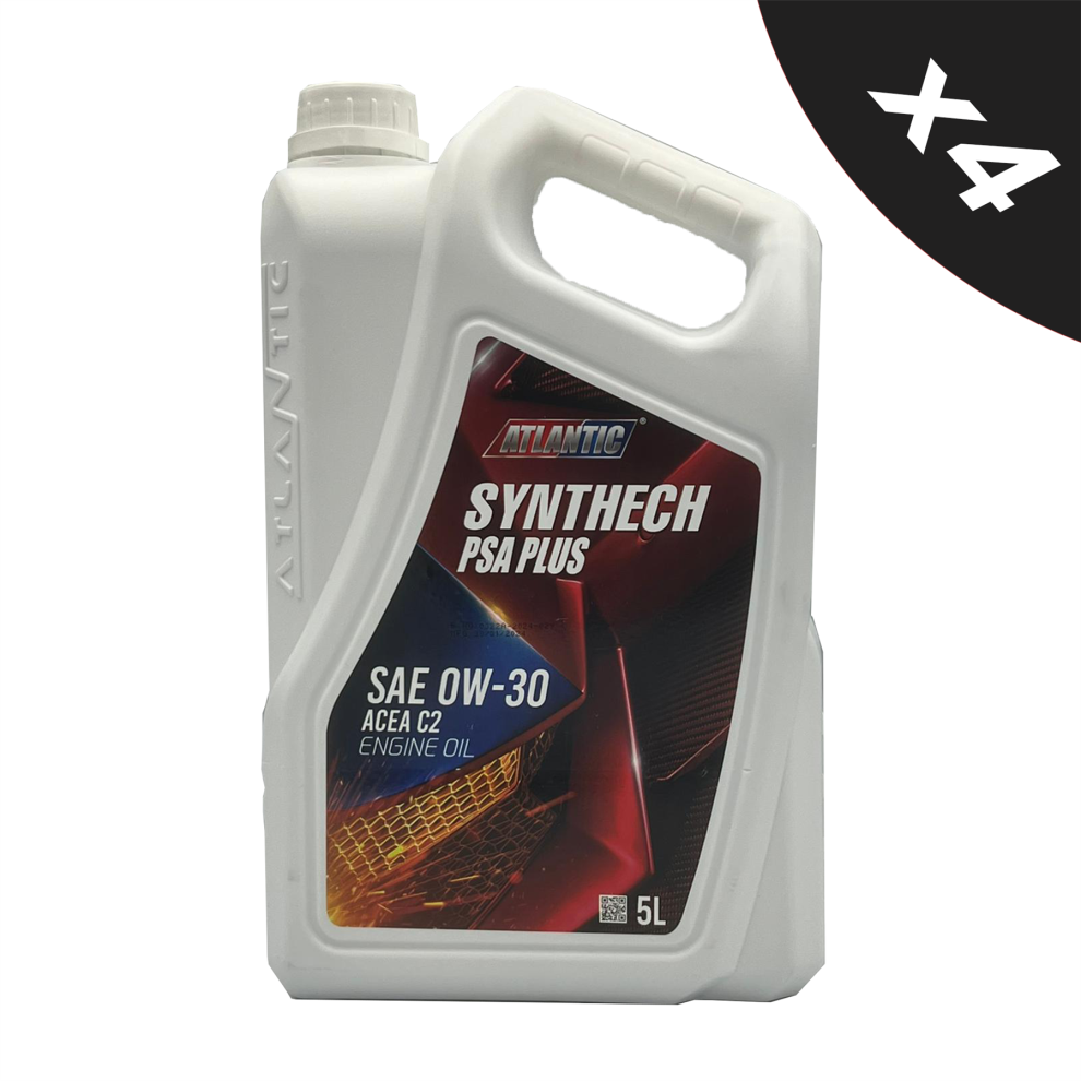 Atlantic 0W-30 Fully Synthetic Engine Oil Acea C2,Psa B71 2312 - 4X5l 5056820524177
