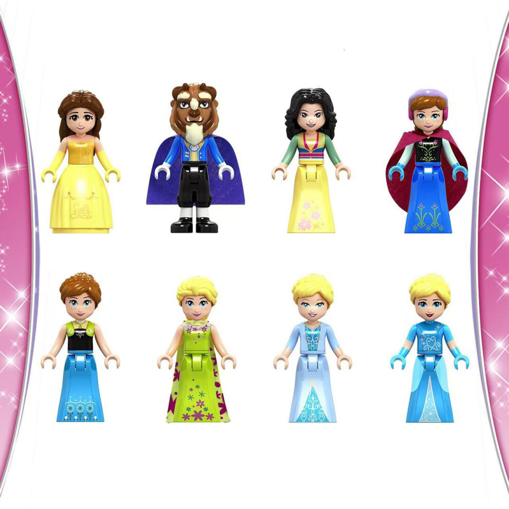 Photos - Action Figures / Transformers  40Pcs Friends Girls Mini Figures Building Blocks Toys(8pcs-A)