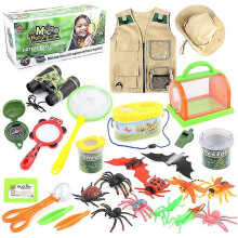 Outdoor Explorer Set Bug Catcher Kit For Kids Nature Exploration Kits With Binoculars, Magnifying Glass, Compass