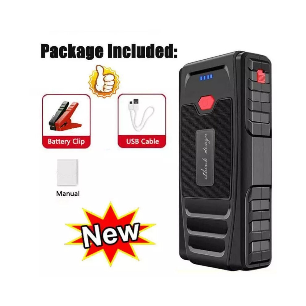 30000mAh Emergency Start Power Bank Portable Car Jump Starter Booster With LED Light