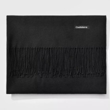 (Black) WINTER WARMER Cashmere Scarf Blend Soft Large Shawl Scarf Wrap Blanket Pashmina
