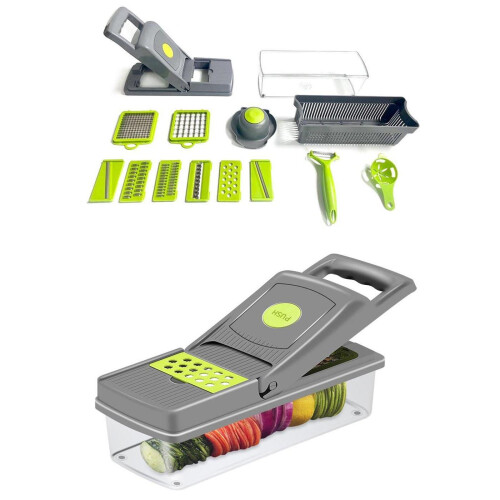 14-in-1 Kitchen Multifunctional Vegetable Food Slicer Chopper Cutter
