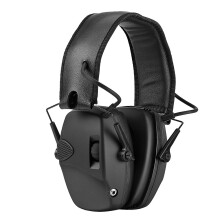 (026 Black) Electronic Shooting Earmuffs Tactical Headset Ear Protection Anti-noise Ear Muff For Hunting Ear Defender Sound Amplification