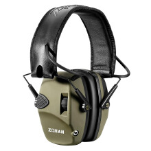 (026 Green) Electronic Shooting Earmuffs Tactical Headset Ear Protection Anti-noise Ear Muff For Hunting Ear Defender Sound Amplification