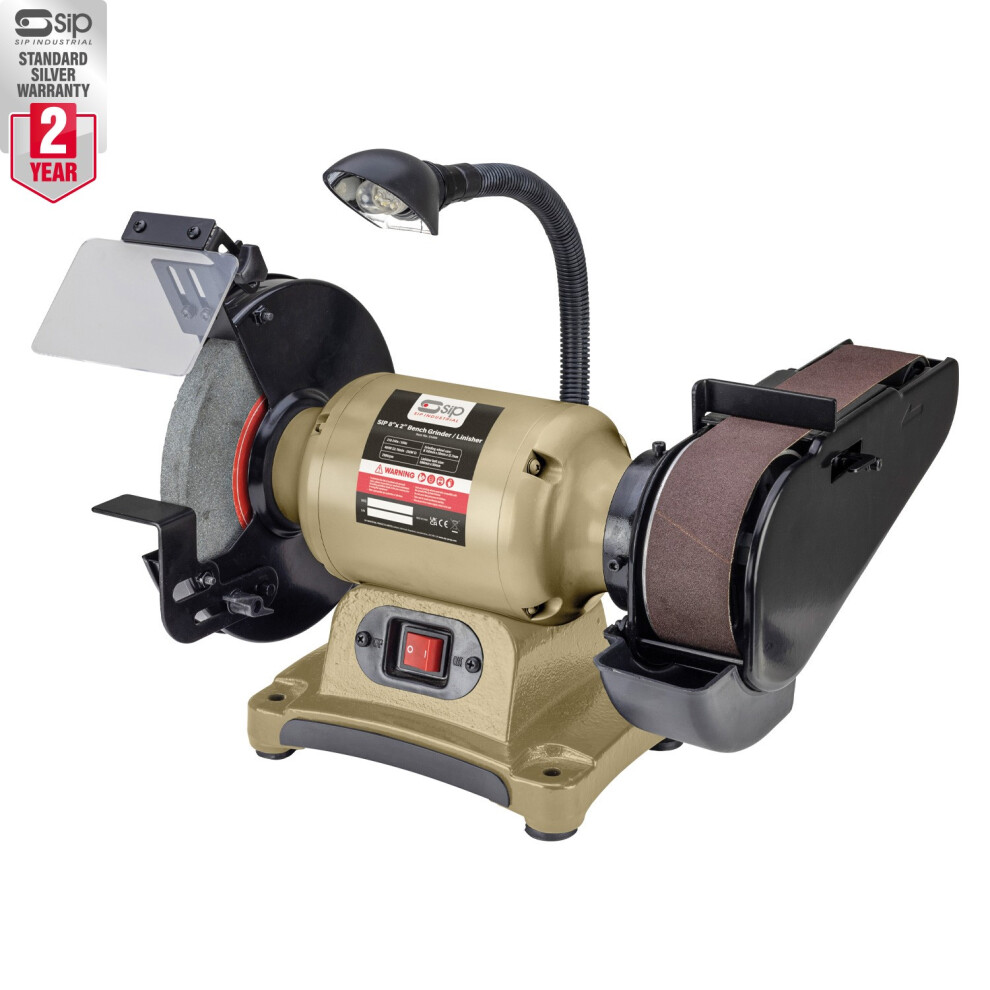 Sip 8 Inch X 2 Inch Bench Grinder / Linisher 8800213218641