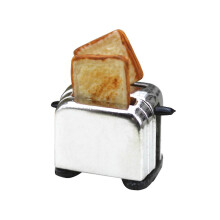(Black) 1:12/1:6doll House Bread Maker Dollhouses Toaster Mini Bread Maker Machine