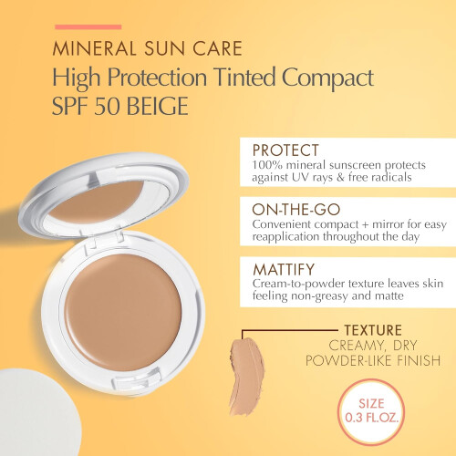 Avène Avene Sand Haute Protection Compact Powder with SPF 50 Plus, 10 g 1