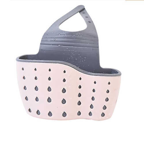Pxcl Smart Plastic Storage Basket for Kitchen And Bathroom (pink)