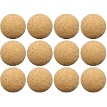 12pcs Cork Balls For Table Football, Natural Cork Balls Very Quietly (diameter 36mm)